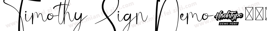 Timothy Sign Demo字体转换
